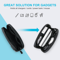 Organisateur d'électronique de voyage, pochette pour batterie externe, accessoires pour gadgets électroniques, étui pour câbles USB, cordon, disques durs, sac de rangement