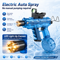 Mini UZI Wasserpistole Elektrische Automatische LED-Beleuchtete Sci-Fi Spritzpistole für Sommer-Pool-Party Großhandel Klassisches Wasserspielzeug
