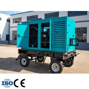 Yuchai 120kw 150kw Máy phát điện diesel im lặng 4 bánh xe di động Trailer genset 3 giai đoạn nhà máy điện CE <span class=keywords><strong>ISO</strong></span> chứng nhận cung cấp đáng tin cậy - Product Image 2