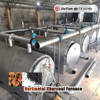 Fournisseur qualifié de machines à charbon horizontal pour coquilles de palmier, destinées à la fabrication de charbon de barbecue et à la production de combustible industriel
