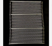 Bande transporteuse en treillis métallique en acier inoxydable de qualité alimentaire, résistante à la chaleur, spirale, pour tunnel de congélation rapide et de refroidissement circulaire