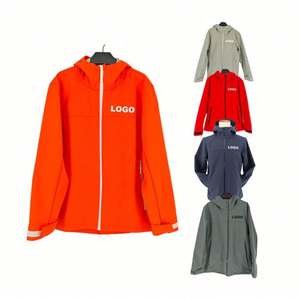 Veste de sport pour homme personnalisée, coupe-vent pour la montagne et la course à pied, softshell avec fermeture éclair, imprimé tendance - Product Image 2