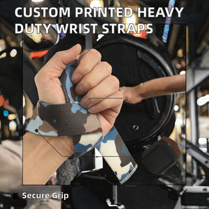 Nouveaux sangles de poignet antidérapantes robustes pour la musculation et le fitness avec protection professionnelle, sangles de levage personnalisées - Product Image 2