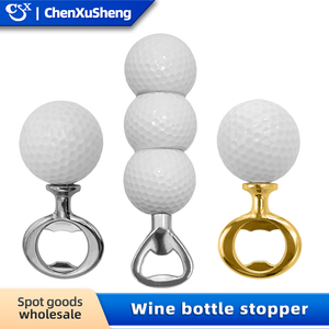 Ouvre-bouteille <span class=keywords><strong>de</strong></span> golf robuste en alliage <span class=keywords><strong>de</strong></span> zinc, finition or/argent, <span class=keywords><strong>tire</strong></span>-<span class=keywords><strong>bouchon</strong></span> <span class=keywords><strong>de</strong></span> serveur et coupe-capsule - Product Image 1