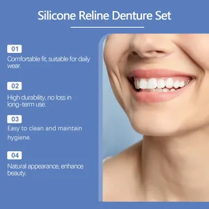Prótesis Dentales de Silicona de Ajuste Cómodo, Sonrisa Natural, Confianza Instantánea, Cuidado Bucal para Adultos - Product Image 4