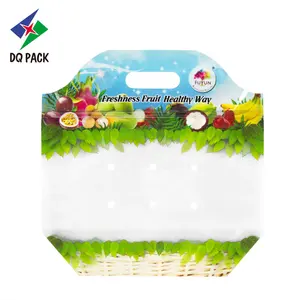 DQ PACK изготовленный на заказ Печатный анти-туманный полипропиленовый пластиковый пакет для упаковки винограда вишни Фруктов Овощей