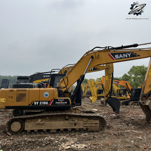 Excavatrice sur chenilles d'occasion SANY 215, marque japonaise d'origine, 21,5 tonnes, taille moyenne, excavatrice sur chenilles d'occasion - Product Image 5