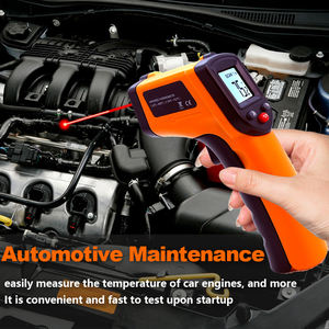 Termômetro Digital Infravermelho -50 a 400 Graus, Pirômetro Sem Contato, Higrômetro, Medidor de Temperatura a Laser, Material Plástico - Product Image 4