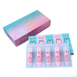20 unidades de cartuchos de agujas para tatuaje con almohadilla para dedo y membrana de rebote suave, para maquillaje de cejas y labios - Product Image 2