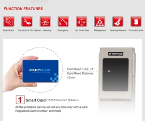 Factory Direct Supply High Quality Kaba Key Card <b>Smart</b> <b>Lock</b> Hotel <b>Lock</b> M1-119 Electronic <b>Smart</b> Door <b>Lock</b> Rfid Card Hotel - Product Image 6