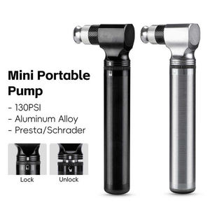 Bomba de ciclismo portátil de 160PSI, mini Inflador de neumáticos de <span class=keywords><strong>bicicleta</strong></span> de <span class=keywords><strong>aluminio</strong></span> con válvulas Presta y Schrader para inflado manual de <span class=keywords><strong>bicicleta</strong></span> - Product Image 1