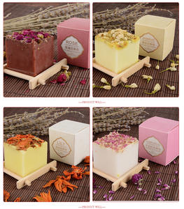 Vente en gros Savon artisanal bio Fleur Huile essentielle Corps nourrissant Savon de toilette Barre de savon de bain - Product Image 5