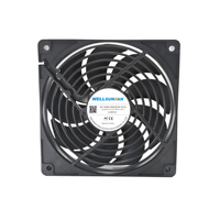 Ventilateur de refroidissement DC WELLSUNFAN 12025, ventilateur de refroidissement CPU pour processeur Intel, ventilateur solaire avec panneau solaire pour équipement industriel