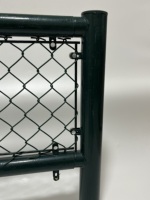 Rouleau de clôture grillagée verte en PVC, maille losange de 6 pieds et 2 pouces, galvanisée à chaud, certifiée EN 10223, pour la sécurité du jardin
