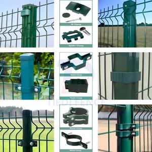 Fabricant Fournitures Turquie/Thaïlande/Dubaï Clôture en treillis métallique <span class=keywords><strong>rigide</strong></span> enduit de PVC vert 3D Triangle Bend Wire Mesh à vendre - Product Image 4