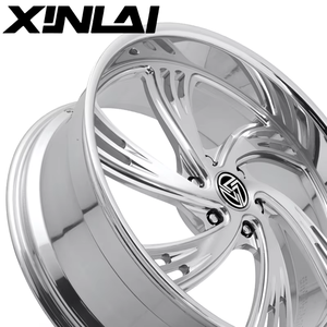 Xl कस्टम गहरी डिश क्रोम पॉलिश 6x139.7 20 22 24 इंच मोनोब्लॉक पहियों के लिए जाली पहियों को जाली पहिए - Product Image 6