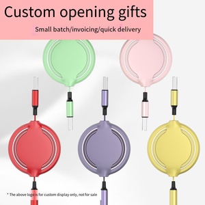 Nhà Máy OEM Logo 3 Trong 1 Quà Tặng 1M Nhanh Chóng Sạc Cáp Linh Hoạt Micro USB Type-C Ngày Cáp Cho Iphone Xiaomi Huawei - Product Image 2