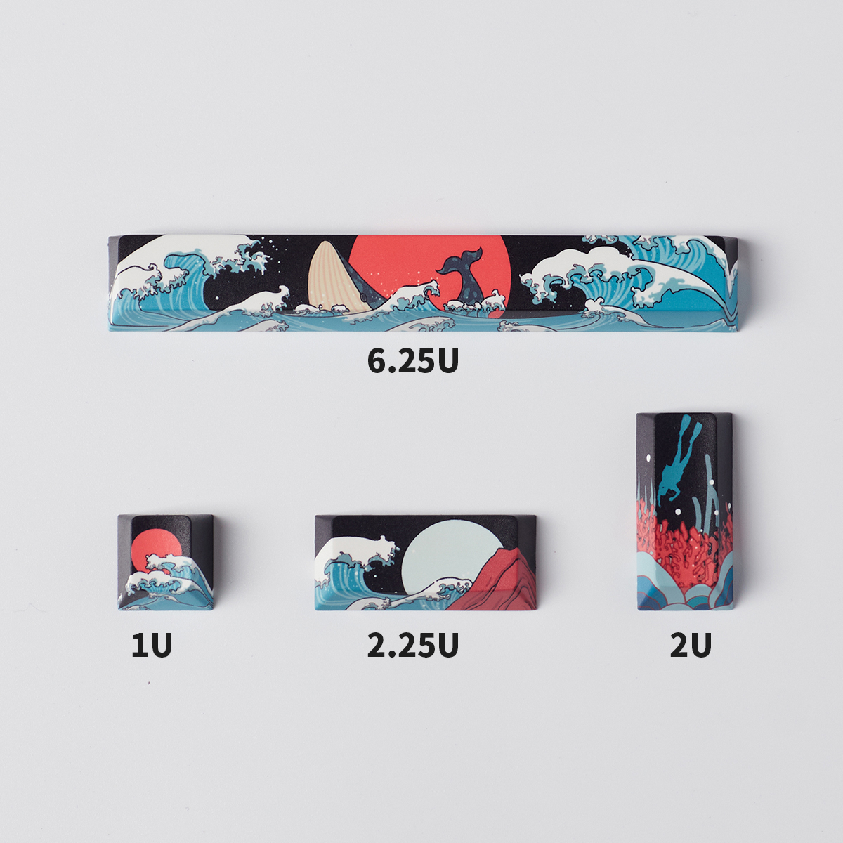 Noir bleu-4pcs