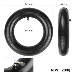 Chambre à air Ulip 10*3 255*80 80/65-6 90/65-6.5 avec valve coudée en caoutchouc épaissi, remplacement durable pour trottinette - Product Image 2