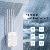Point d'accès Wi-Fi 7 PoE extérieur Wavlink, prolongateur de portée, répéteur bi-bande BE5100, routeur Wi-Fi 7 maillé extérieur 573HBE2