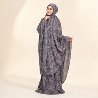 Ensemble de prière de voyage en nylon pour femmes, vêtements islamiques modestes