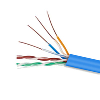 Cable de Red LAN Cat5e de PVC de 100m, Profesional, de Alta Calidad, 0.50+mm UTP Rj45, Cable de Comunicación con Núcleo de Cobre de 24AWG