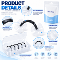 Dispositif anti-ronflement à marque privée, dilatateur nasal en silicone de qualité médicale, emballage personnalisé, aérateurs nasaux réutilisables pour un meilleur sommeil