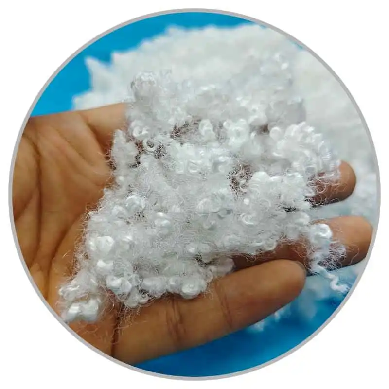 7D 64mm hollow hcs polyester staple fiber filling material for pillow