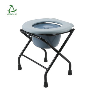 Foldable <strong>Commode</strong> for Elderly <strong>Folding</strong> <strong>Commode</strong> Foldable Chair Toilet Hospital Adjustable Height With Bucket Chair Toilet Chair - Product Image 5