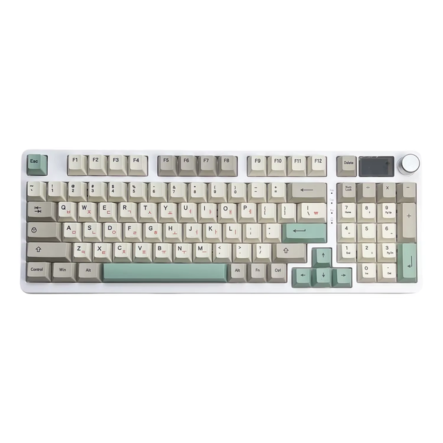 KC98 Pro Korean Mechanical Gaming Keyboard, 98 Keys RGB Backlit Programmable 96% Russian Computer Keyboard Cyrillic