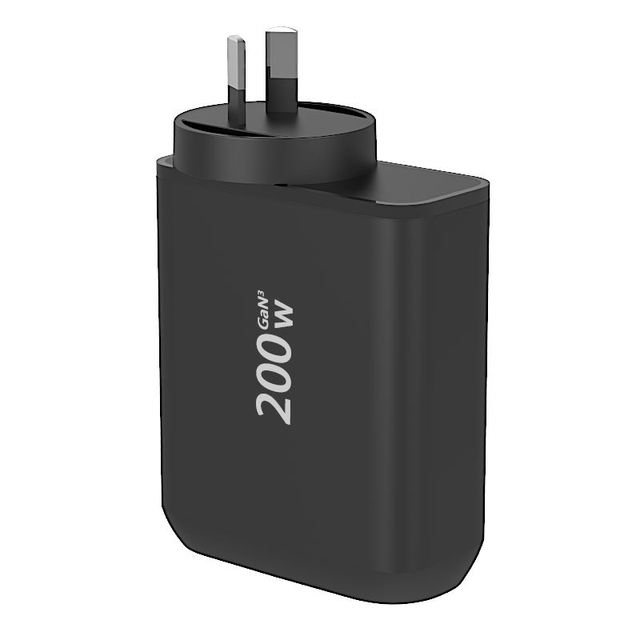 200W PD GAN Charger USB C Fast Charger 20V Output 25A Current Quick GaN Adapter Wall PD Charger for iPad Compatible EU/US/UK