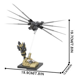 MOC1463 Films populaires TV Mini <span class=keywords><strong>Dune</strong></span> Ornithopter Modè<span class=keywords><strong>le</strong></span> Mini Diy Building Block Sets Educational Anime Toys Kids - Product Image 3