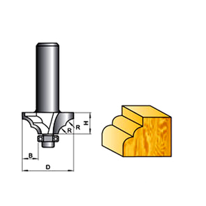 K08065 gỗ cắt TCT <span class=keywords><strong>CNC</strong></span> cổ điển khuôn <span class=keywords><strong>Router</strong></span> bit với mang cho chế biến gỗ - Product Image 1