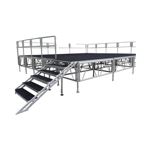 Tùy chỉnh xách tay nhôm tổ chức sự kiện sân khấu cho buổi hòa nhạc đám cưới dễ dàng cài đặt chiều cao có thể điều chỉnh thiết bị ngoài trời giàn hiển thị - Product Image 1