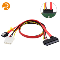 Cable Adaptador Automotriz de Alta Calidad, Personalizable de Fábrica, Impermeable, de SATA de 7 y 15 Pines a 4 Pines y SATA de 7 Pines