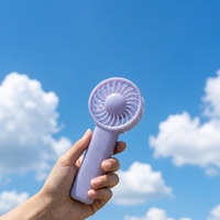 Mini-ventilateur de poche portable DC, rafraîchissant, personnalisable, mignon, pour l'extérieur, l'été, avec logo, vente en gros d'électronique