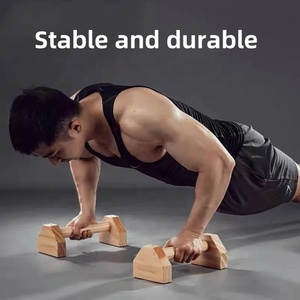 Bền Mini Song Song Sồi Gỗ <span class=keywords><strong>Push</strong></span> up Handstand Thanh Bằng Gỗ Parallettes Đẩy lên Bộ Cho Sức Mạnh Đào Tạo - Product Image 6