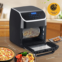 Nouvelle Arrivée Friteuse à Air Électrique 12L à Commande Numérique avec Écran LCD, Multifonctions, Boîtier en PP, Protection Contre la Surchauffe, Usage Domestique