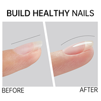 Gel de Base Multi-Effets pour Manucure en Salon 12g Sans HEMA Longue Durée Soak Off UV LED 11 Sans Toxines Non Toxique Auto-Nivelant Transparent