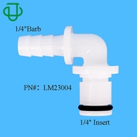 Acétal 5/16 "Tuyau Barb Non Valved Male Plug CPC Raccord Rapide Angle Droit 90 Degrés Barbelé Coude Bend Tube Connecteur