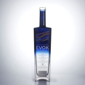 OEM Frosted Phun Logo In Ấn <span class=keywords><strong>75cl</strong></span> 1L 1000Ml 700Ml Côn Rượu Rum Gin Tequila Rỗng <span class=keywords><strong>Vodka</strong></span> Glass Spirit Chai 750Ml - Product Image 1