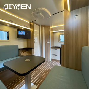 Lujo Ligero Mini RV Camper Remolque Pequeño Fibra de vidrio Todoterreno Híbrido Suspensión <span class=keywords><strong>independiente</strong></span> Muebles opcionales para acampar - Product Image 6