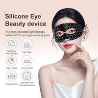 Masque oculaire LED intelligent en gros, dispositif lumineux LED 7 couleurs, masque oculaire en silicone rechargeable, étiquette privée, emballage personnalisé