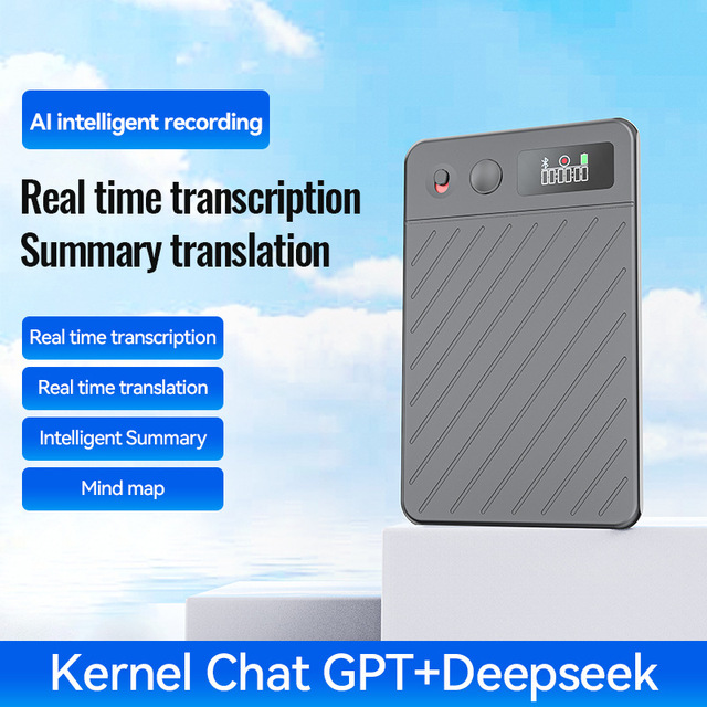 BT Voice Recorder Portable Digital Audio Recorder Mini Dictaphone for Meetings Lectures Interviews One Key Recording Device
