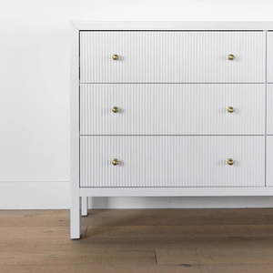 Design élégant Mobilier De Chambre <span class=keywords><strong>Blanc</strong></span> Lavé de Haute Qualité Chêne Table de <span class=keywords><strong>Commode</strong></span> 6 Tiroirs <span class=keywords><strong>Commode</strong></span> de Chambre - Product Image 3