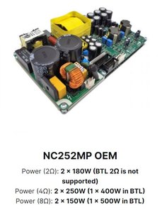 Hypex Ncore NC252MP / NC502MP Power <b>Amplifier</b> Module Hypex NC252MP <b>amplifier</b> module W404 - Product Image 1