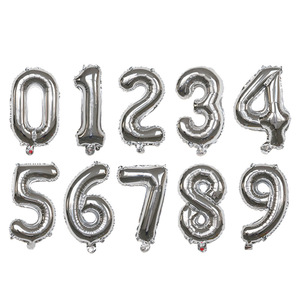 Globos Metálicos de Números para Decoración de Fiestas en Varios Colores, 16, 32 y 40 Pulgadas a Precio de Mayoreo - Product Image 3