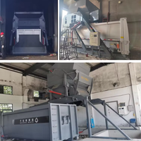 Broyeur de déchets alimentaires personnalisable 5-6m boîte de compression poubelle mobile machines de traitement de compactage hydraulique des déchets 2:1