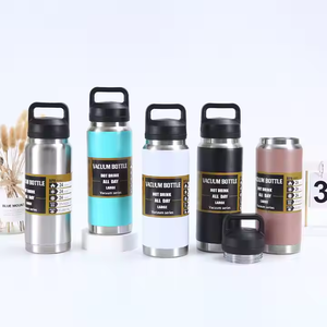 Logotipo personalizado 36 oz de acero inoxidable aislado deporte al aire libre frasco 36 oz termo botella de agua manija tapa adultos Camping térmico - Product Image 4