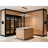 Présentoir en bois personnalisé pour magasin de fumée Présentoir à cigarettes Armoire à cigares Meubles de chambre à cigares